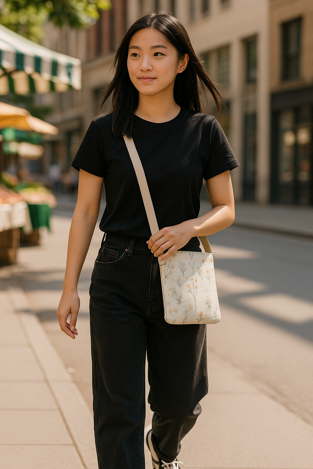 Aesthetic wildflower phone bag