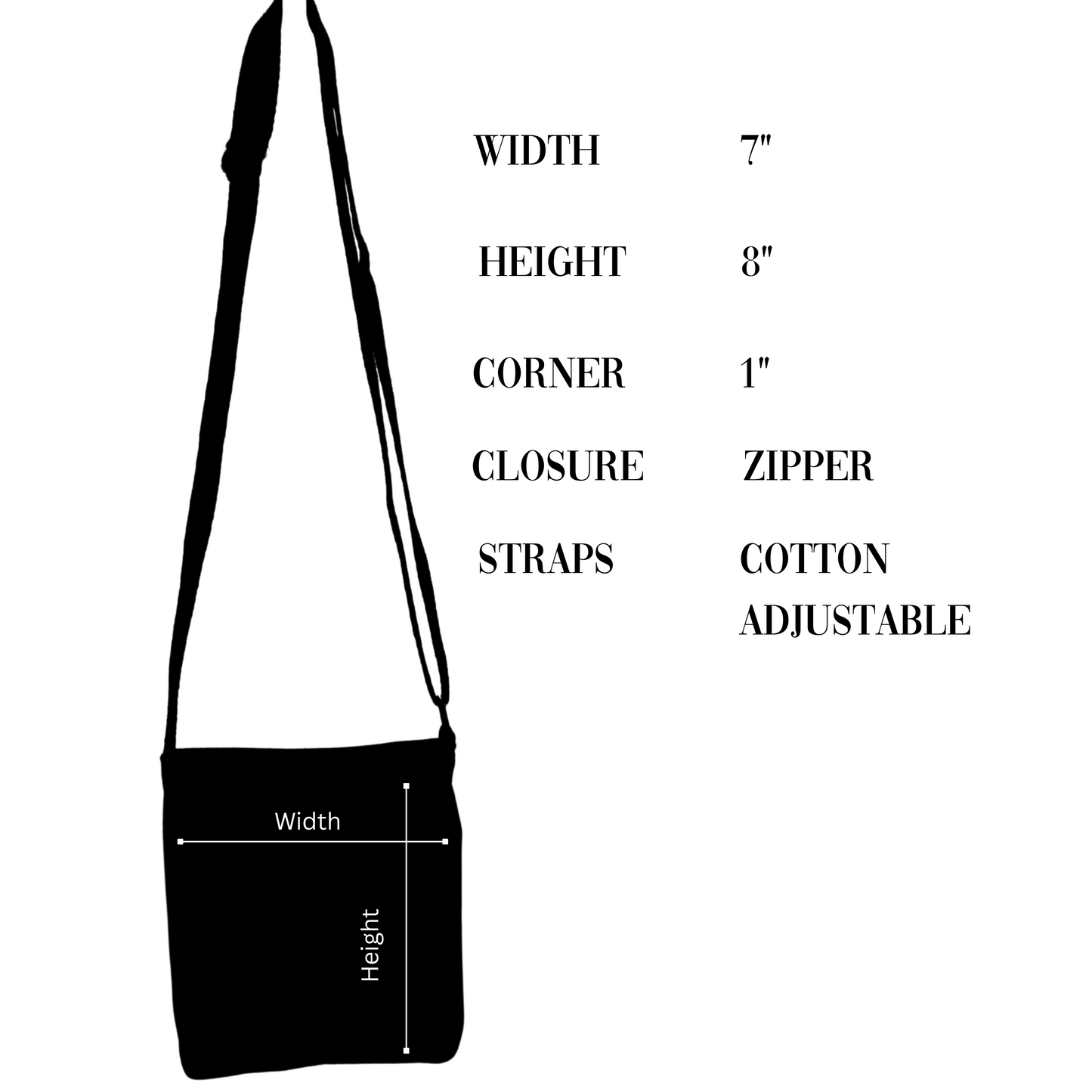 Aesthetic wildflower phone bag