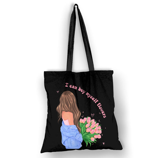 Girl Power Floral Tote